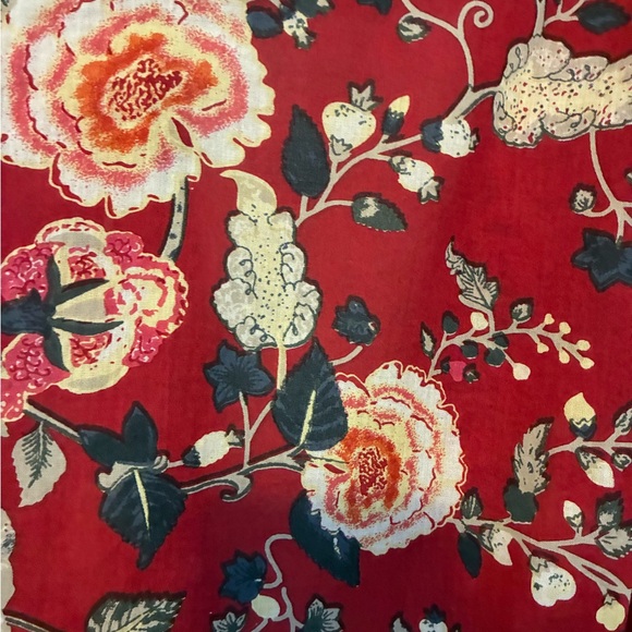 Floral Red Robe - Picture 4 of 4